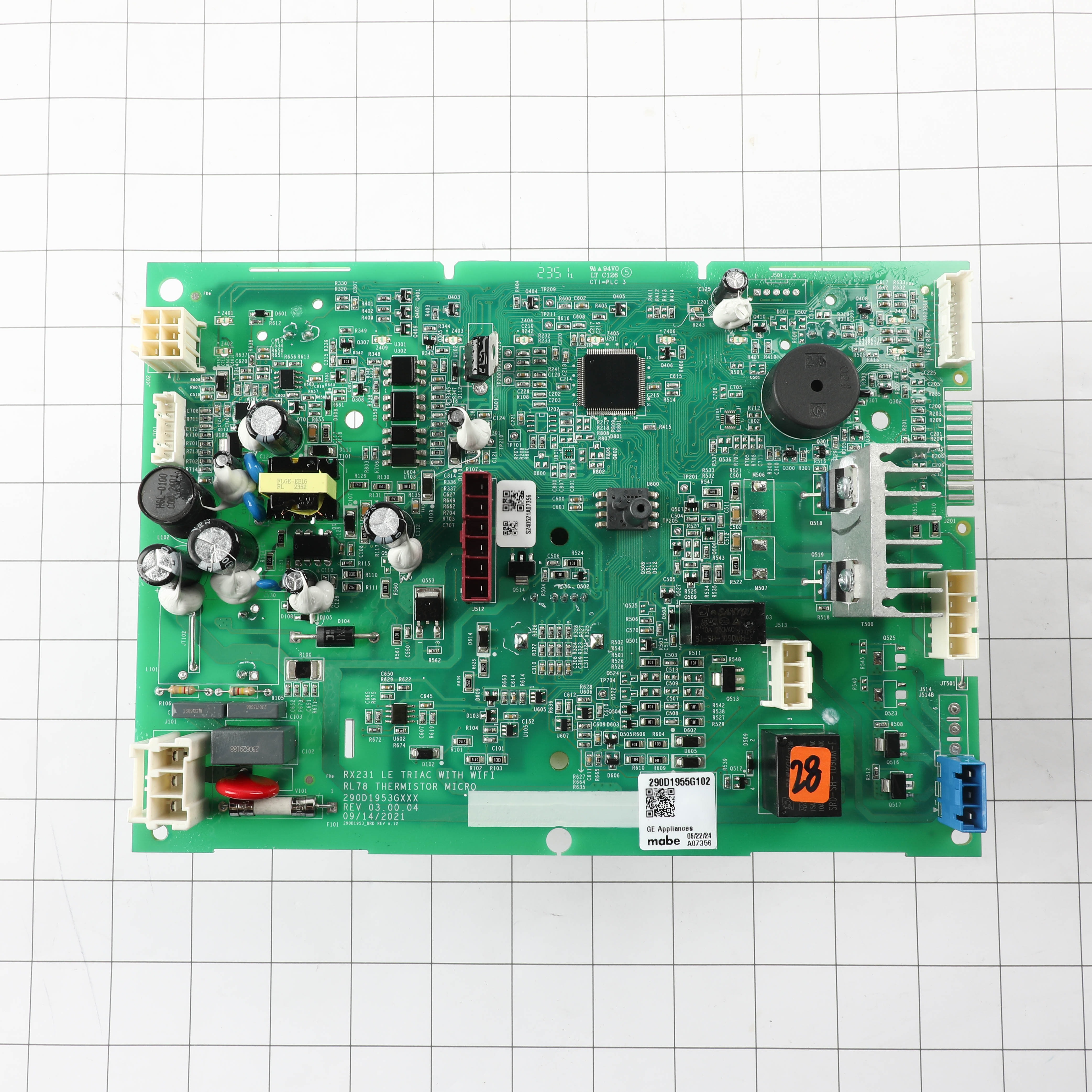 MAIN CONTROL BOARD TL WASHER LE_CORE
